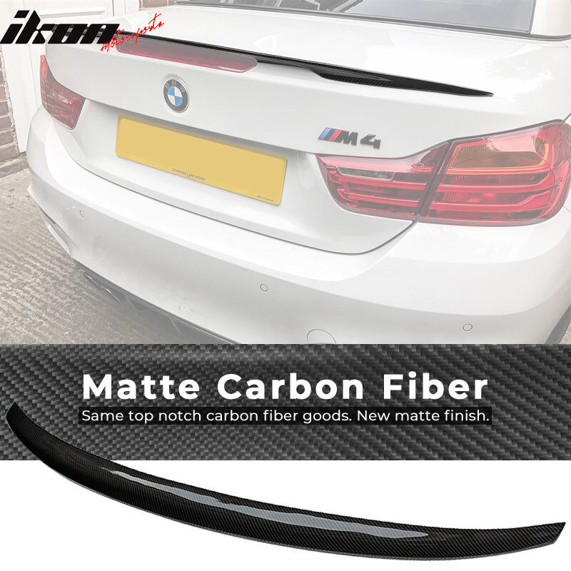 2014-2017 BMW 4-Series Base/M4 F33/F83 Performance Style Carbon Fiber Rear Trunk Spoiler Wing