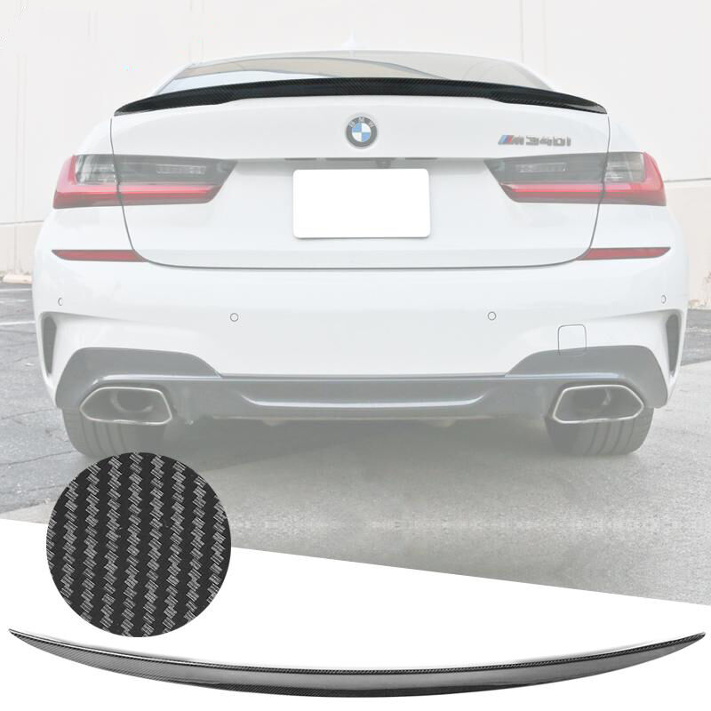 2019-2021 BMW 3-Series G20 Carbon Fiber Performance Style Trunk Spoiler/Wing - AST-BG20P-CF