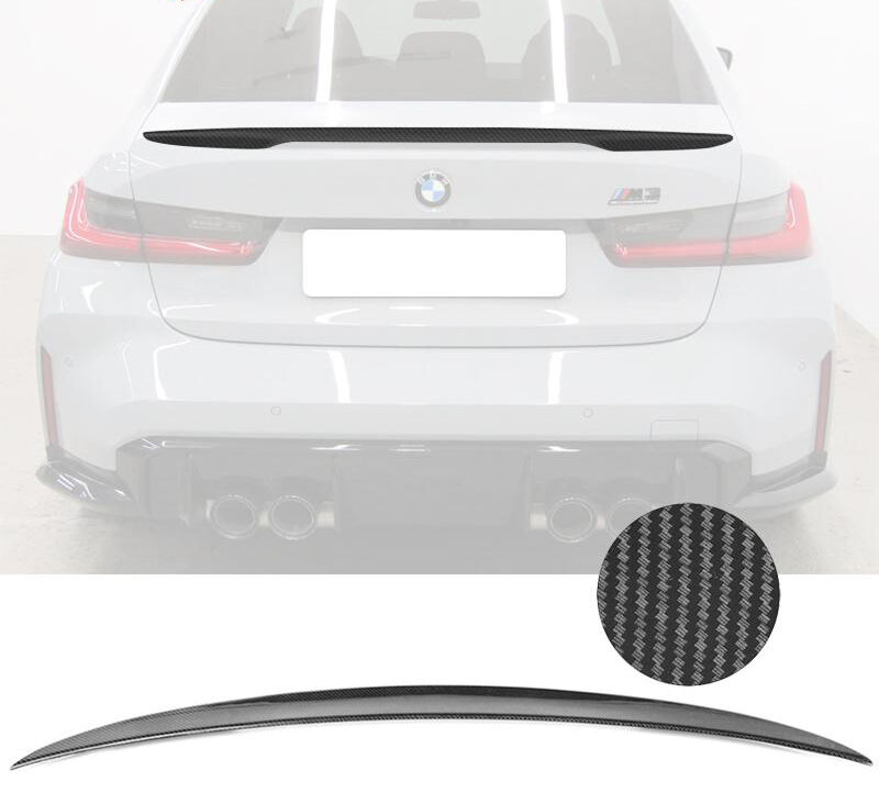 2021 BMW M3 G80 Carbon Fiber Performance Style Trunk Spoiler/Wing - AST-BG20P-CF_G80