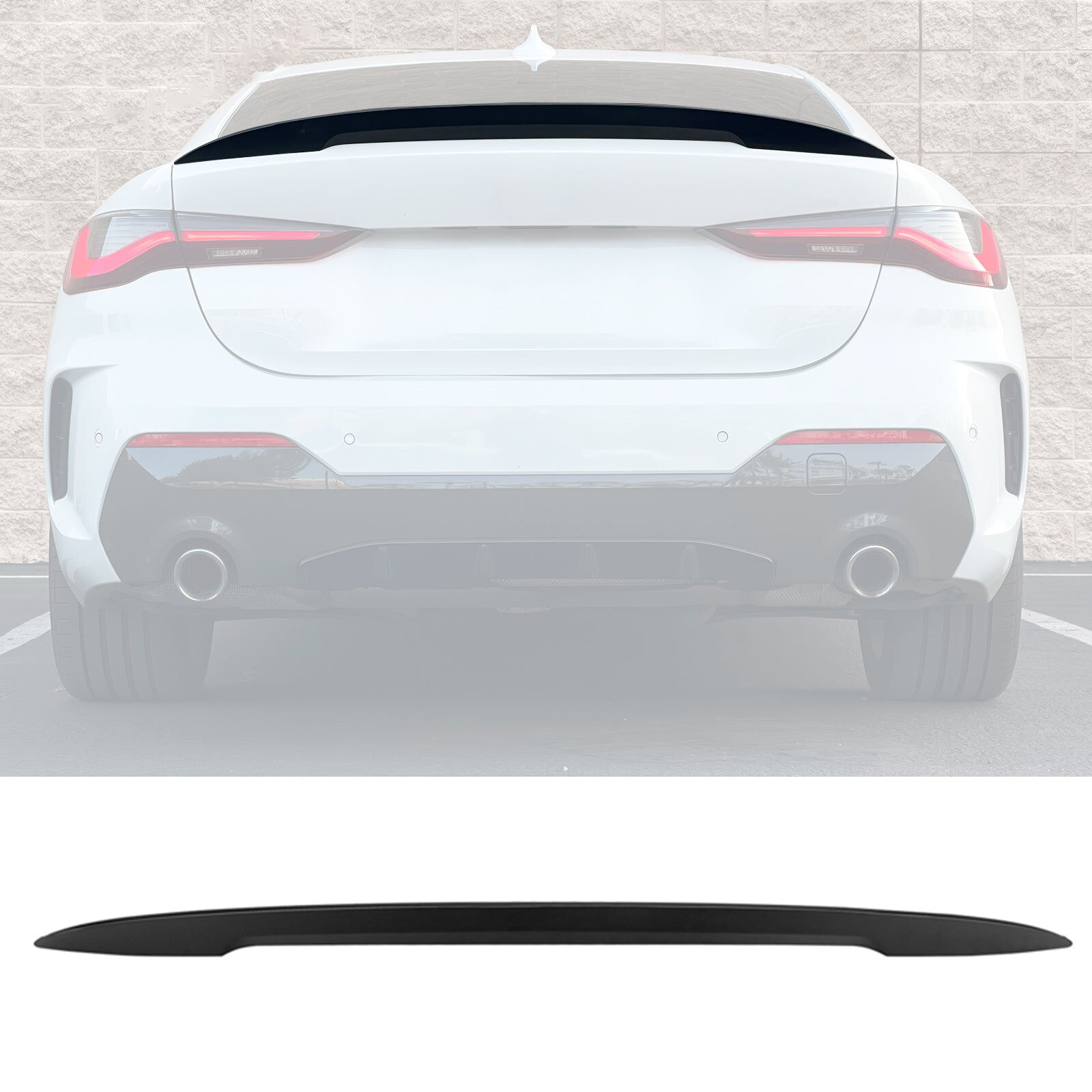 2021-2025 BMW 4-Series M4 G22/G82 Performance Style Rear Trunk Spoiler Wing - AST-BG22TP2-A