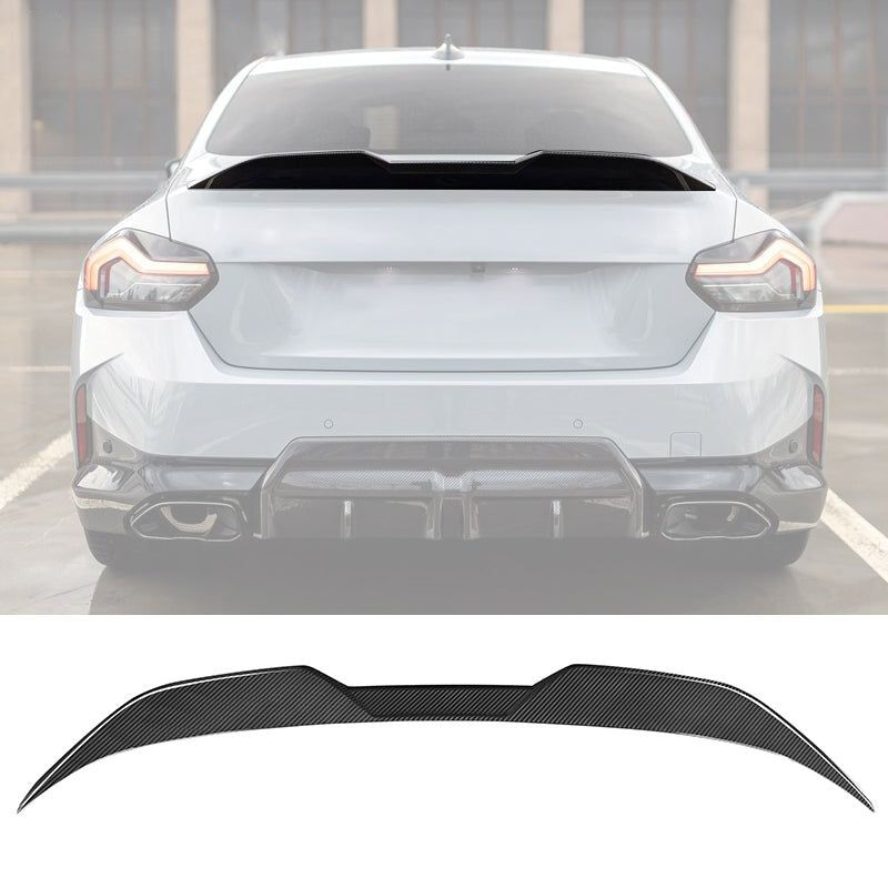 2022-2025 BMW 2-Series G42/G87 2DR M-Performance Style Dry Carbon Fiber Rear Spoiler Wing - AST-BG42MP-DCF