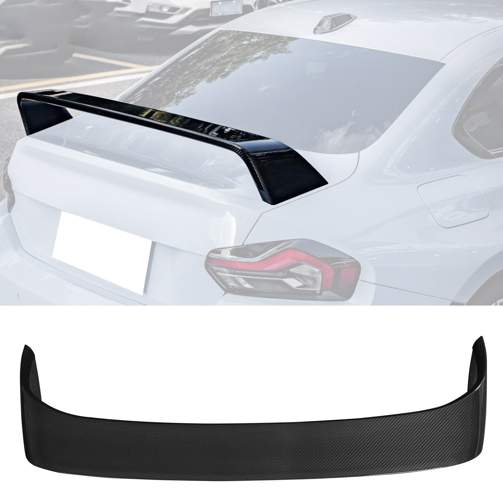 2022-2024 BMW 2-Series M2 G87/G42 M-Performance Style Rear Trunk Spoiler Wing - AST-BG87MP-DCF