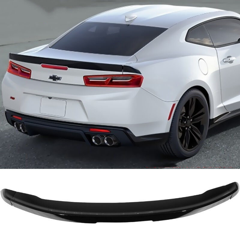 2016-2024 Chevrolet Camaro 3-Piece Blade Painted Black Meet Kettle Metallic Trunk Spoiler - AST-CC16BL3P-WA384A