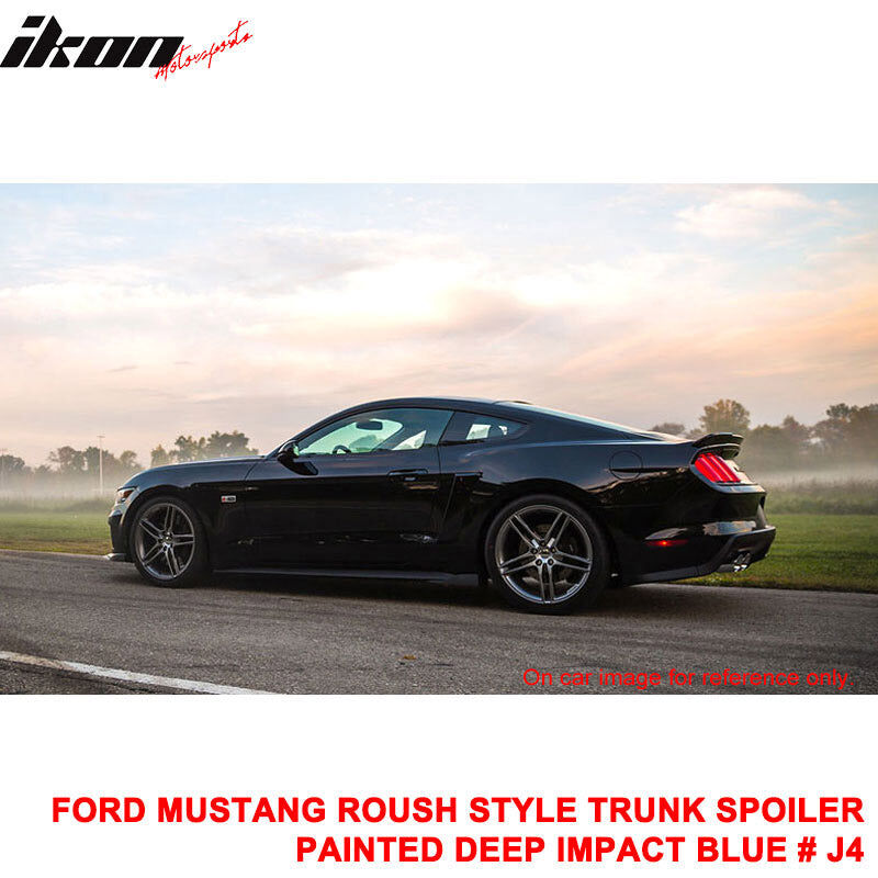 2015-2023 Ford Mustang Deep Impact Blue Metallic Rear Spoiler Wing