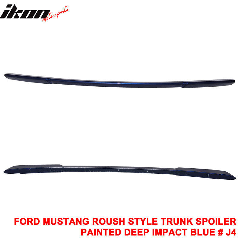 2015-2023 Ford Mustang Deep Impact Blue Metallic Rear Spoiler Wing