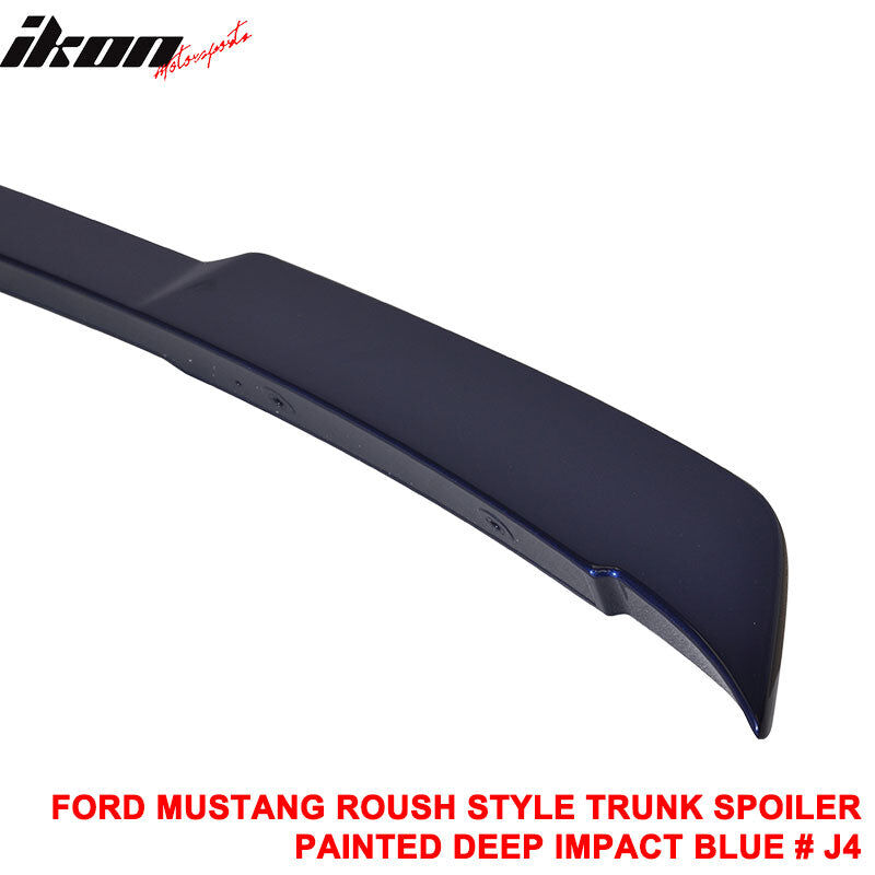 2015-2023 Ford Mustang Deep Impact Blue Metallic Rear Spoiler Wing