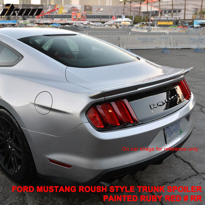 2015-2023 Ford Mustang Coupe #RR-Ruby Red Metallic Rear Spoiler Wing
