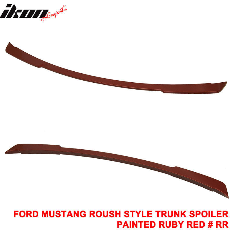2015-2023 Ford Mustang Coupe #RR-Ruby Red Metallic Rear Spoiler Wing