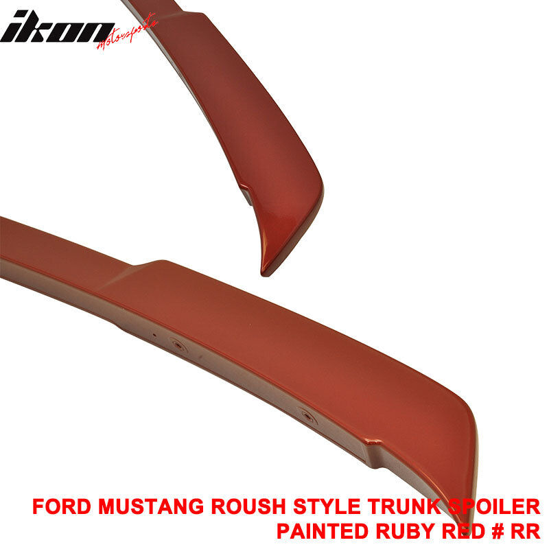 2015-2023 Ford Mustang Coupe #RR-Ruby Red Metallic Rear Spoiler Wing