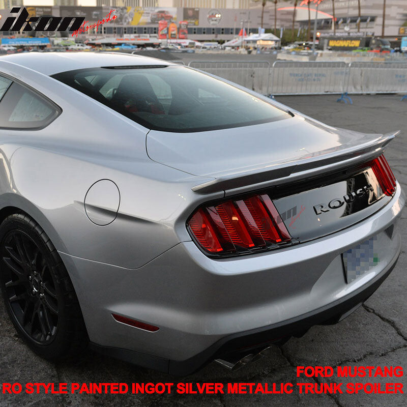 2015-2023 Ford Mustang Coupe Ingot Silver Metallic Rear Spoiler Wing