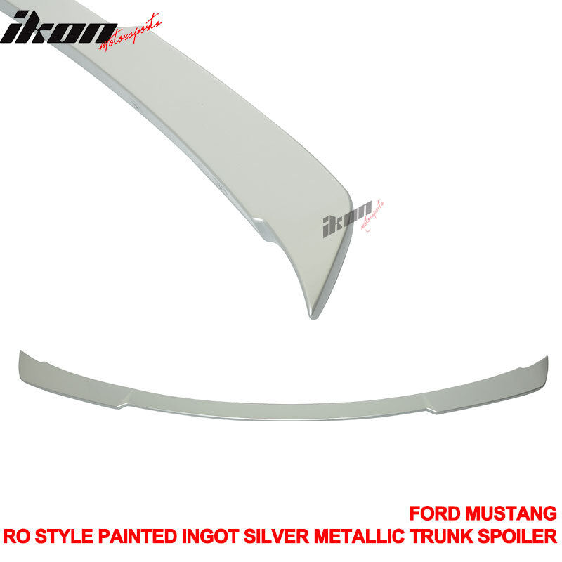 2015-2023 Ford Mustang Coupe Ingot Silver Metallic Rear Spoiler Wing