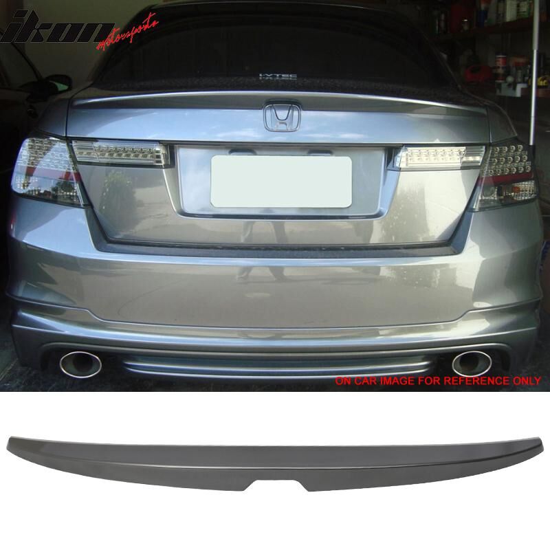2008-2012 Honda Accord 4DR Sedan OE Style Trunk Spoiler/Wing Polished Metal Metallic