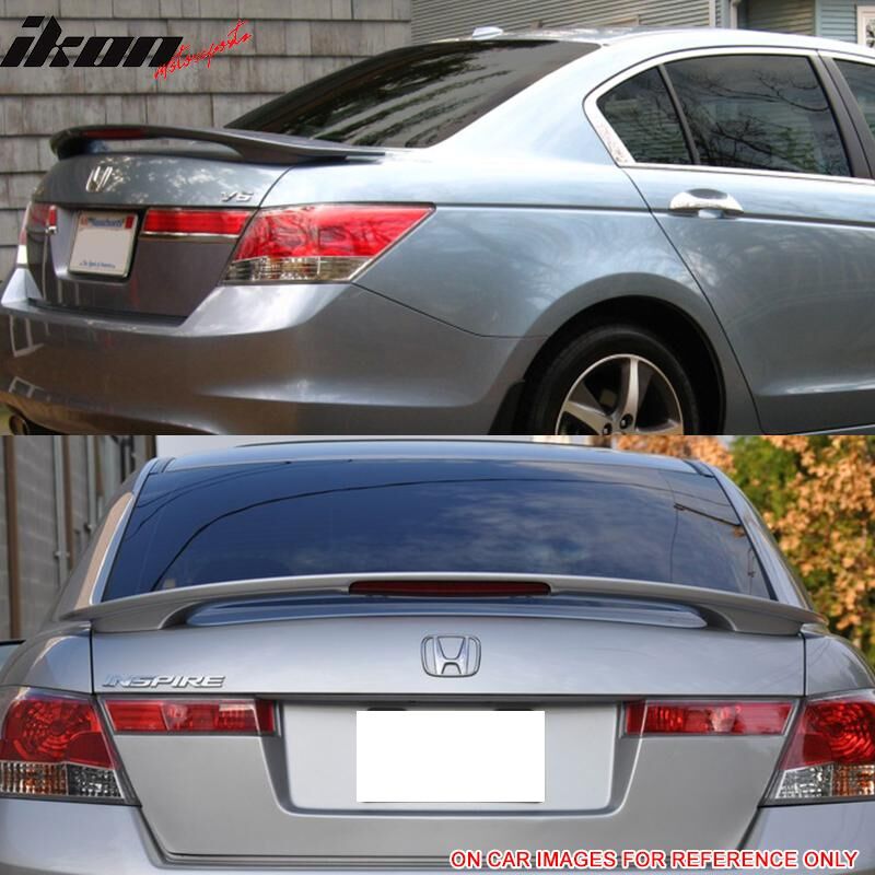 2008-2012 Honda Accord 4DR Sedan OE Style Trunk Spoiler w/3rd Brake Black #NH731P