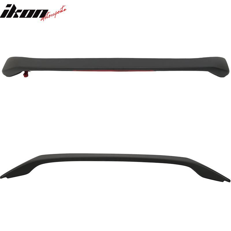 2001-2005 Honda Civic 4DR Sedan Trunk Spoiler w/LED Matte Black