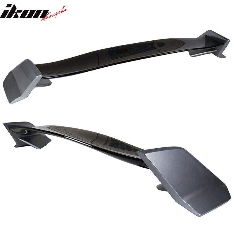 2016-2021 Honda Civic Sedan Trunk Spoiler Painted Glossy Black &Lunar Silver Metallic