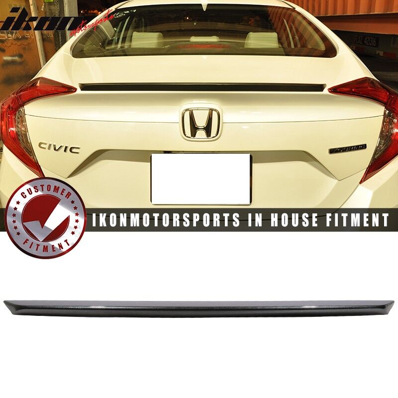 2016-2021 Honda Civic Sedan OE Painted Trunk Spoiler #B607M Cosmic Blue Metallic