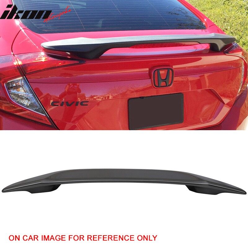 2016-2020 Honda Civic Coupe/Sedan OE Trunk Spoiler Painted #NH797M Modern Steel Metallic