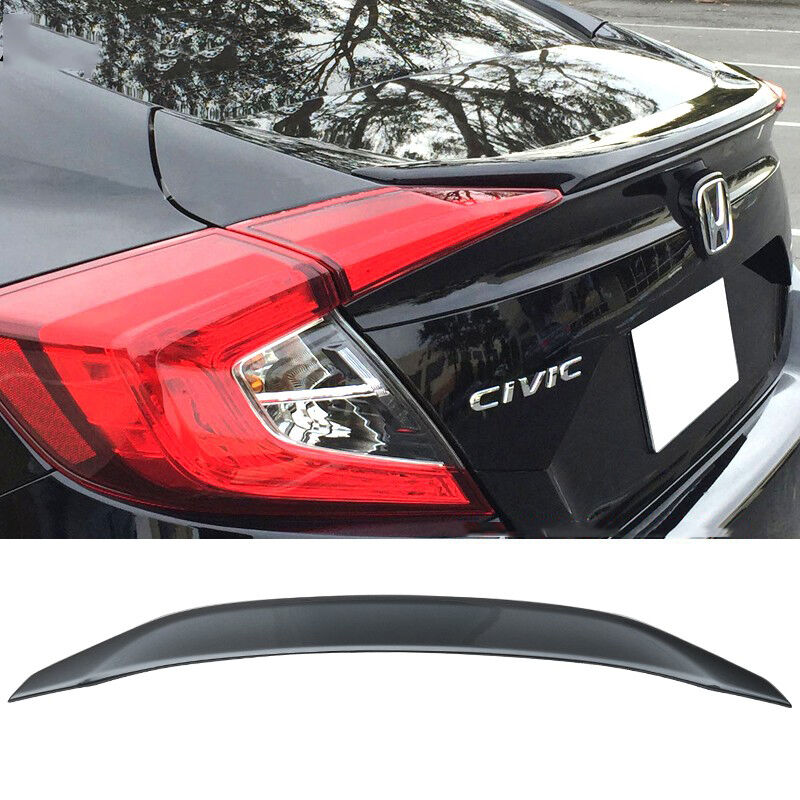 2016-2021 Honda Civic Sedan OE Trunk Spoiler Painted #B607M Cosmic Blue Metallic - AST-HC164OEFM-B607M