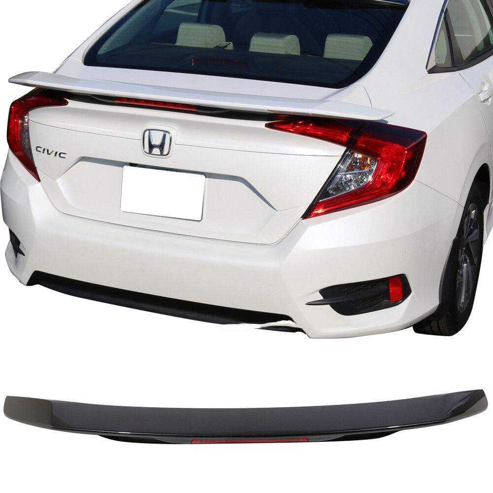 2016-2021 Honda Civic Sedan RS Trunk Spoiler LED Painted #B607M Cosmic Blue Metallic - AST-HC164RSLE-B607M
