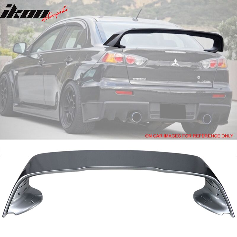 2008-2017 Mitsubishi Lancer EVO X Trunk Spoiler Painted #U17 Mercury Gray Metallic