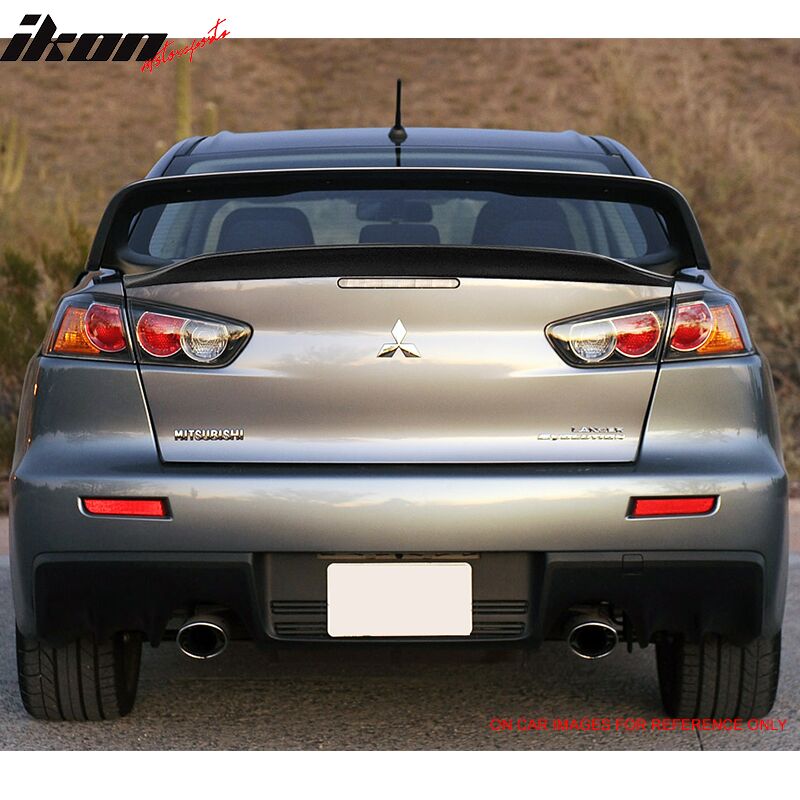2008-2017 Mitsubishi Lancer EVO X Trunk Spoiler Painted #U17 Mercury Gray Metallic