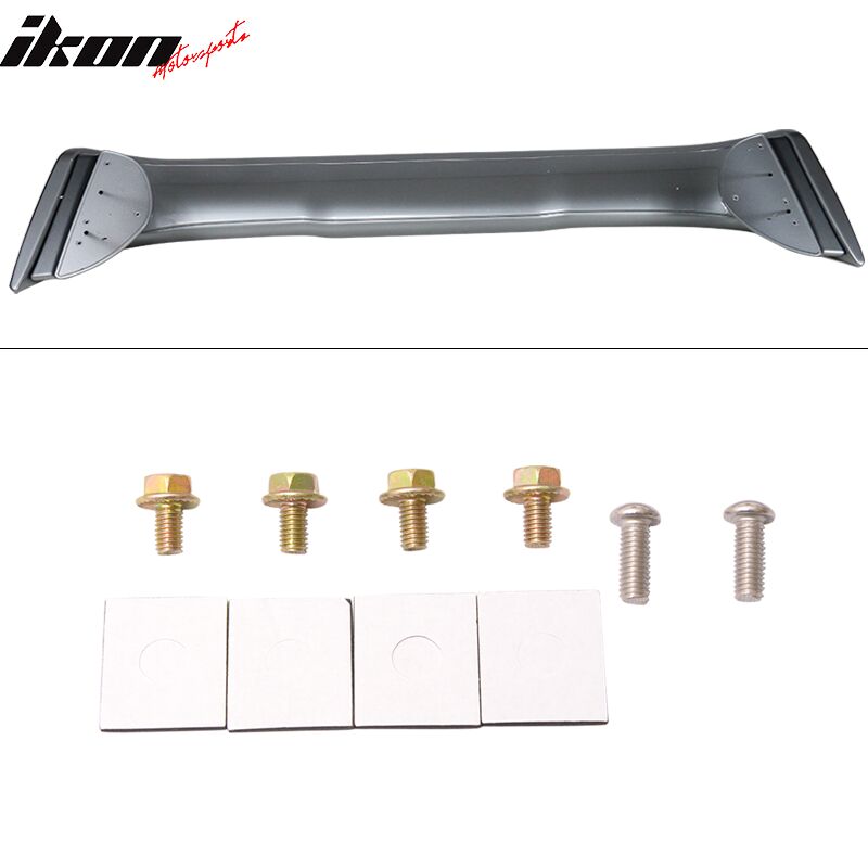 2008-2017 Mitsubishi Lancer EVO X Trunk Spoiler Painted #U17 Mercury Gray Metallic