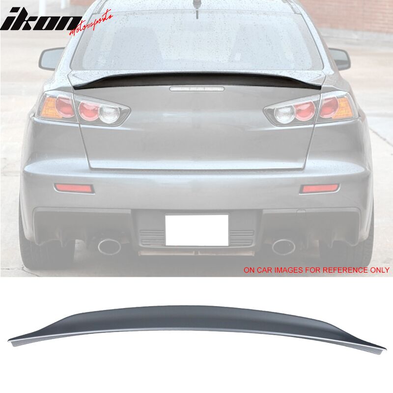 2008-2017 Mitsubishi Lancer EVO X JDM Duckbill Trunk Spoiler Painted Cool Silver Metallic