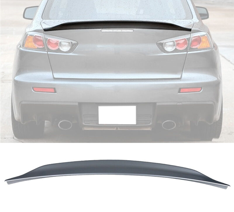 2008-2017 Mitsubishi Lancer EVO X JDM Duckbill Trunk Spoiler Painted Cool Silver Metallic - AST-ML08D-A31