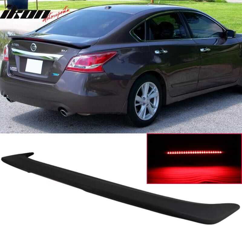 2013-2015 Nissan Altima Trunk Spoiler w/LED Matte Black