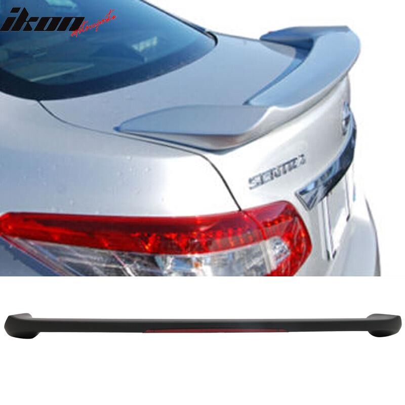 2013-2019 Nissan Sentra 4DR Sedan Trunk Spoiler w/LED Matte Black