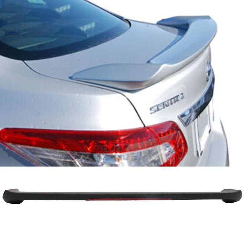 2013-2019 Nissan Sentra 4DR Sedan Trunk Spoiler w/LED Matte Black - AST-NS13OELED-A
