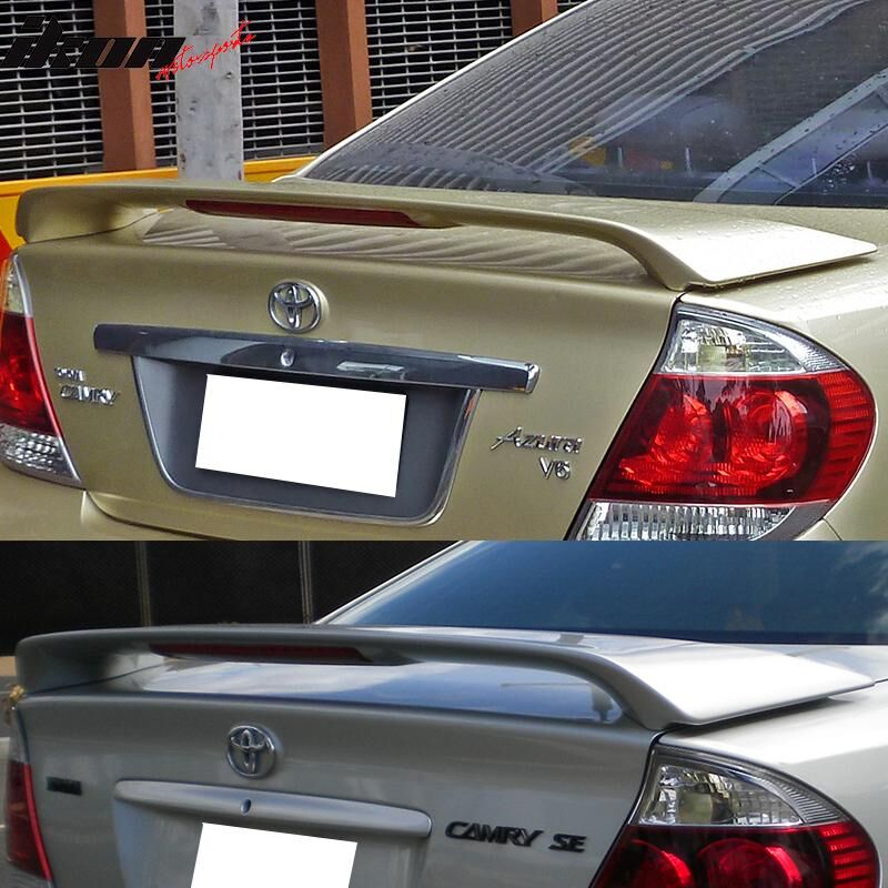 2002-2006 Toyota Camry 4DR Sedan OEM Style Trunk Spoiler w/LED Matte Black