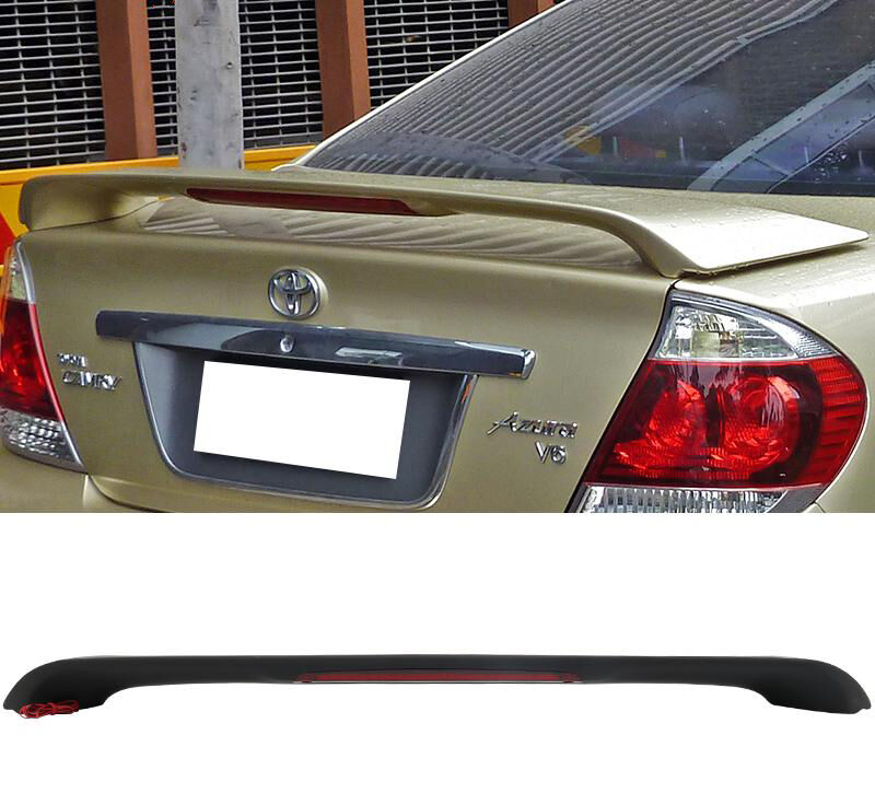 2002-2006 Toyota Camry 4DR Sedan OEM Style Trunk Spoiler w/LED Matte Black - AST-TCA02OELED-A