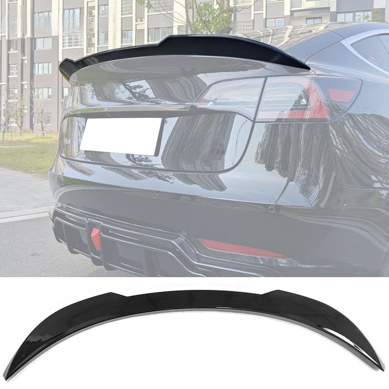 2017-2023 Tesla Model 3 Performance Style Rear Trunk Spoiler Wing - AST-TSL317P-GBK
