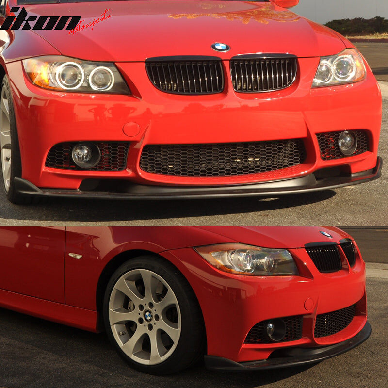 2006-2011 BMW 3-Series E90/E91 Aftermarket M-Bumper Style Polypropylene Front Bumper Lip