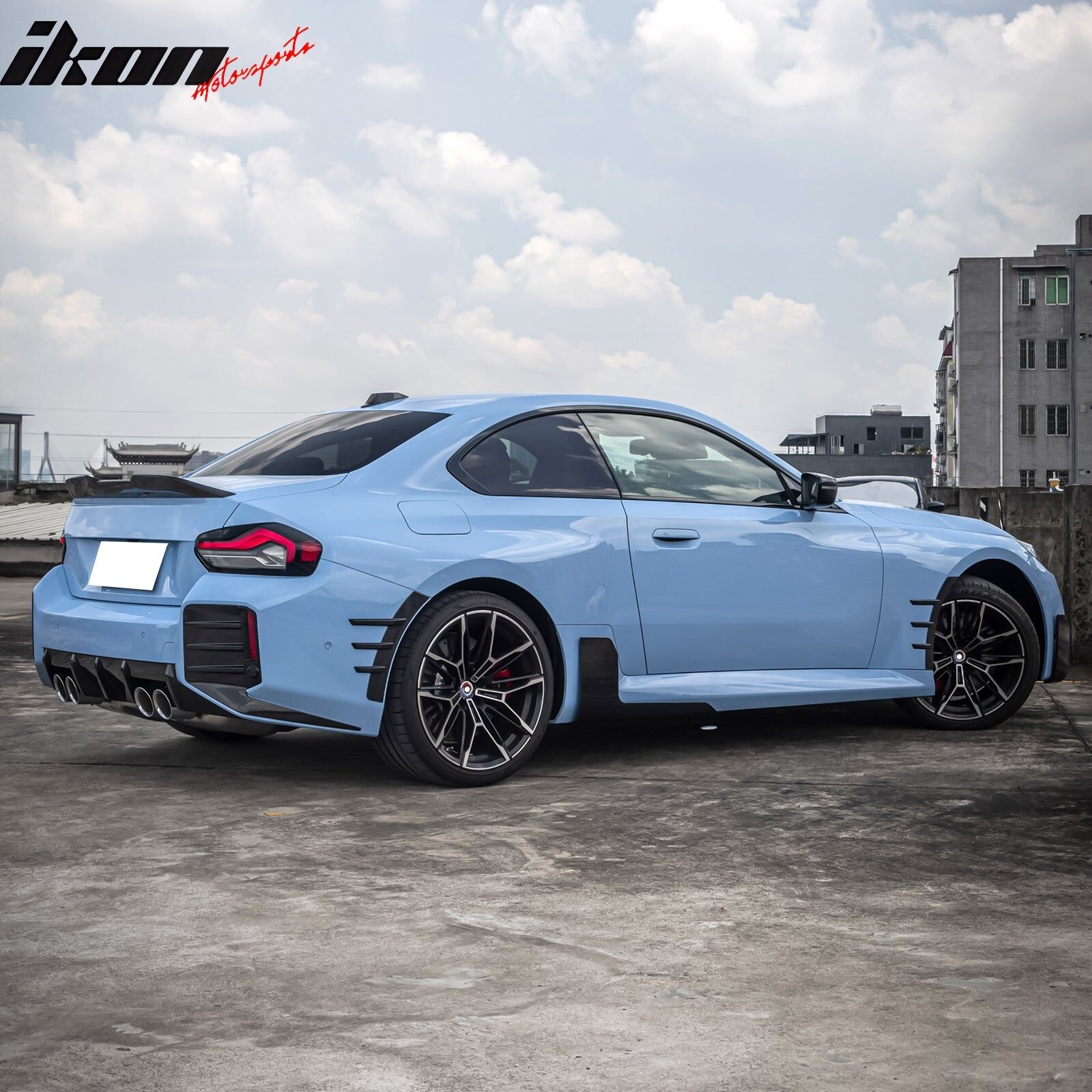 2023-2024 BMW 2-Series M2 G87 M-Performance Style Dry Carbon Fiber Rear Bumper Diffuser