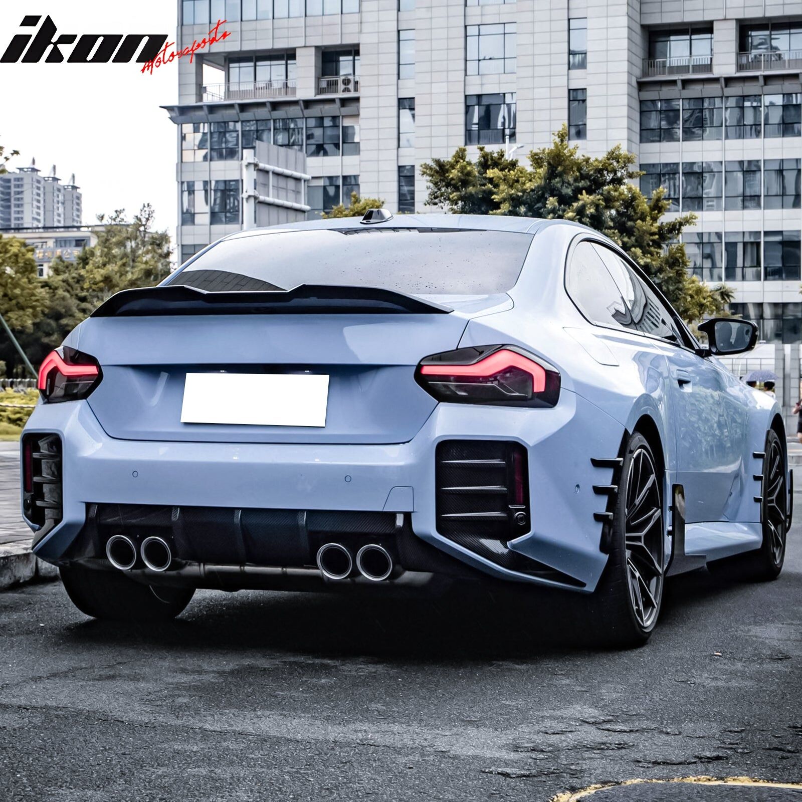 2023-2024 BMW 2-Series M2 G87 M-Performance Style Dry Carbon Fiber Rear Bumper Diffuser