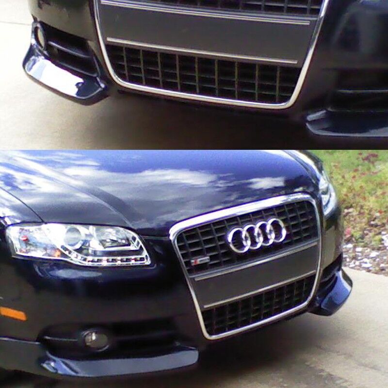 2006-2008 Audi A4 Bumper Lip Spoiler Pouly-poly-Urethane 2PC