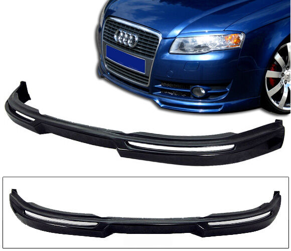 2006-2008 Audi A4 Bumper Lip Spoiler Type-A Poly-Urethane - BLF-AA407A-PU