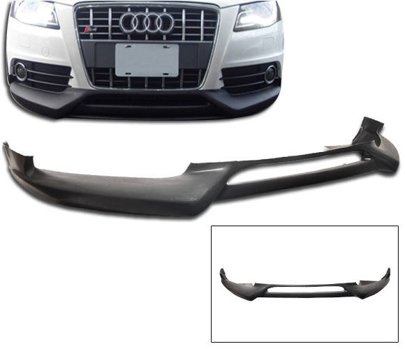2009-2010 Audi A4 Front Bumper Lip Spoiler S-Line Reiger Poly-Urethane - BLF-AA409SR-P