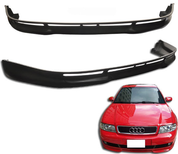 1996-2001 Audi A4 Front Bumper Lip Spoiler Type-L Poly-Urethane - BLF-AA496L-PU