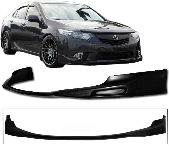 2009-2010 Acura TSX Front Bumper Lip Spoiler Ikon Style Poly-Urethane - BLF-ATSX