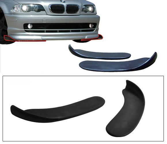 1998-2001 BMW E46 4DR Front Bumper Lip Splitter Poly-Urethane 2PC - BLF-BE4642P-