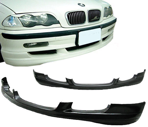 1999-2004 BMW E46 4DR Front Bumper Lip MVR Style Poly-Urethane - BLF-BE46MVR-PU