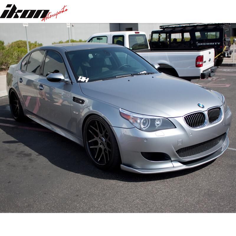 2006-2010 BMW 5-Series M5 E60 H Style Front Bumper Lip Titansilver Metallic #354
