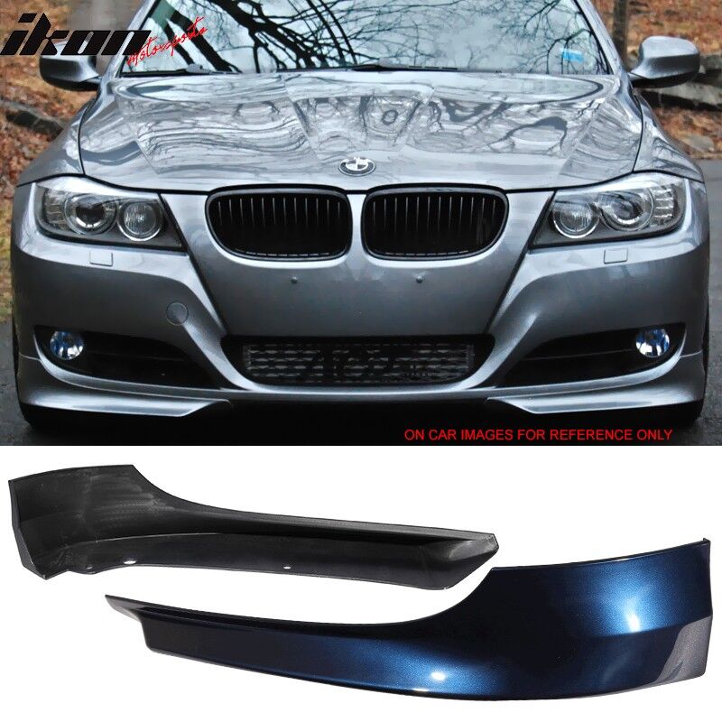 2009-2012 BMW 3-Series E90 Sedan Front Bumper Lip Splitter Painted #A76 Deep Sea Blue Metallic