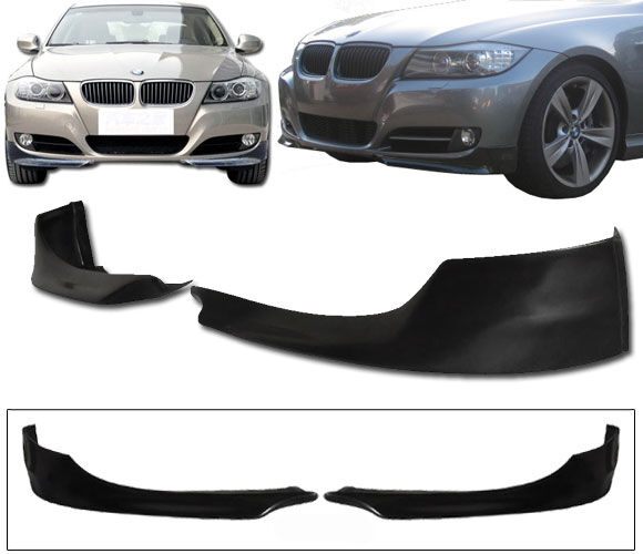 2009-2012 BMW E90 Front Bumper Lip Splitter Poly-Urethane 2PC - BLF-BE9009P-PU
