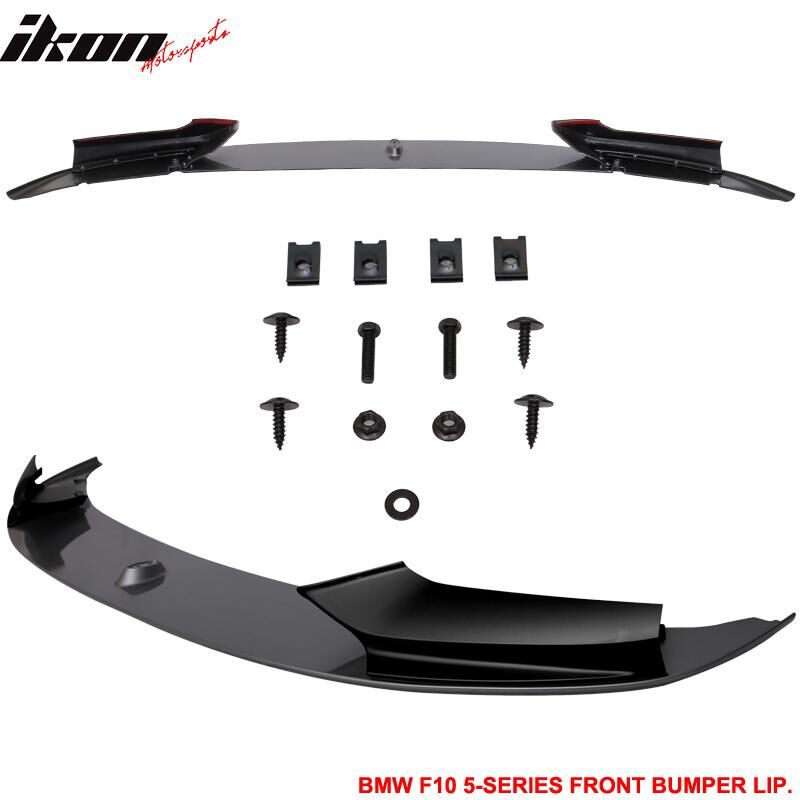 2011-2016 BMW 5-Series F10 4DR Sedan Front Bumper Lip Two Tone Space Gray Metallic #A52