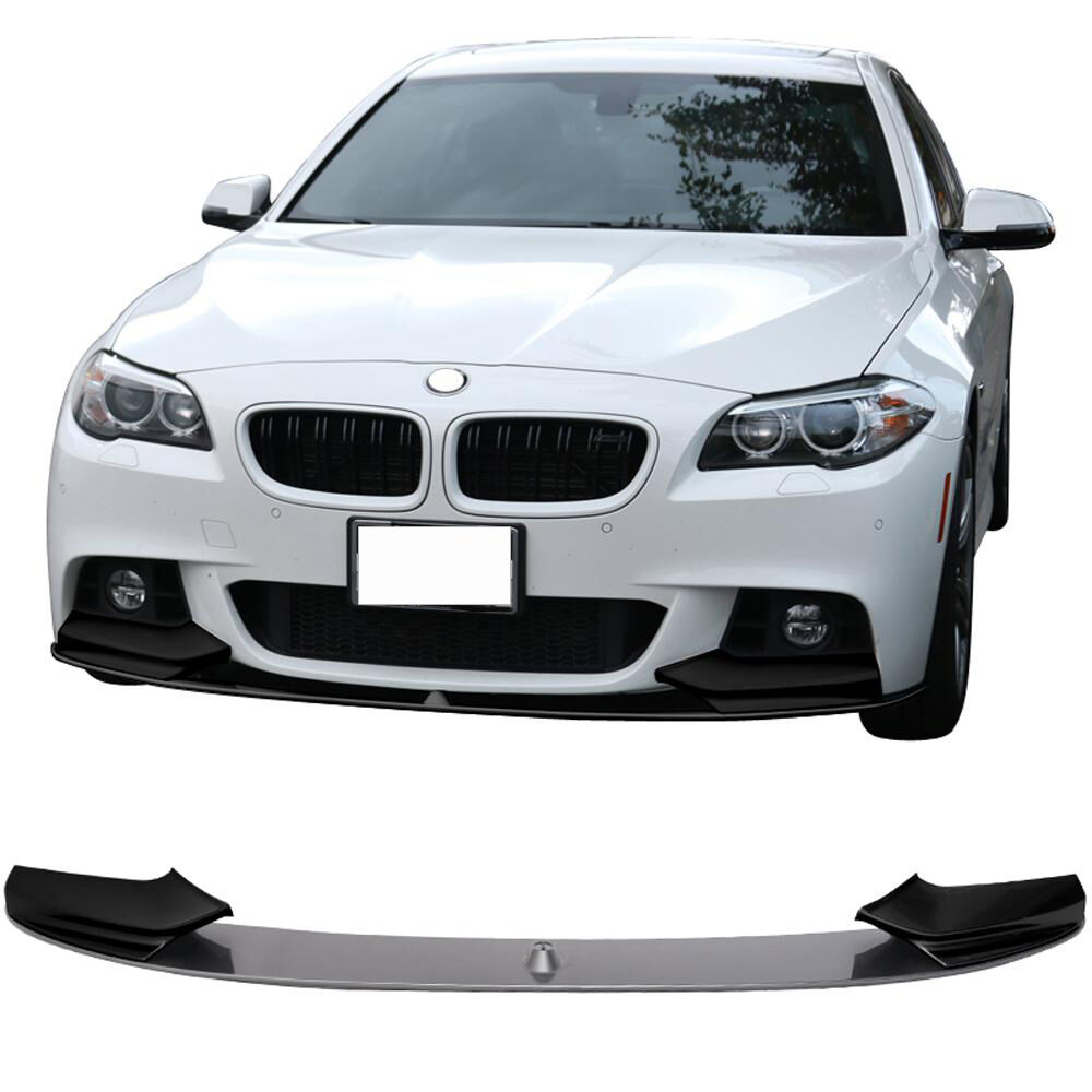 2011-2016 BMW 5-Series F10 4DR Sedan Front Bumper Lip Two Tone Space Gray Metallic #A52 - BLF-BF10MP-2T-A52