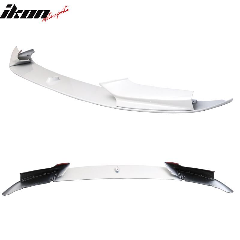 2011-2016 BMW 5-Series F10 4DR Sedan Performance Style Front Bumper Lip Alpine White #300